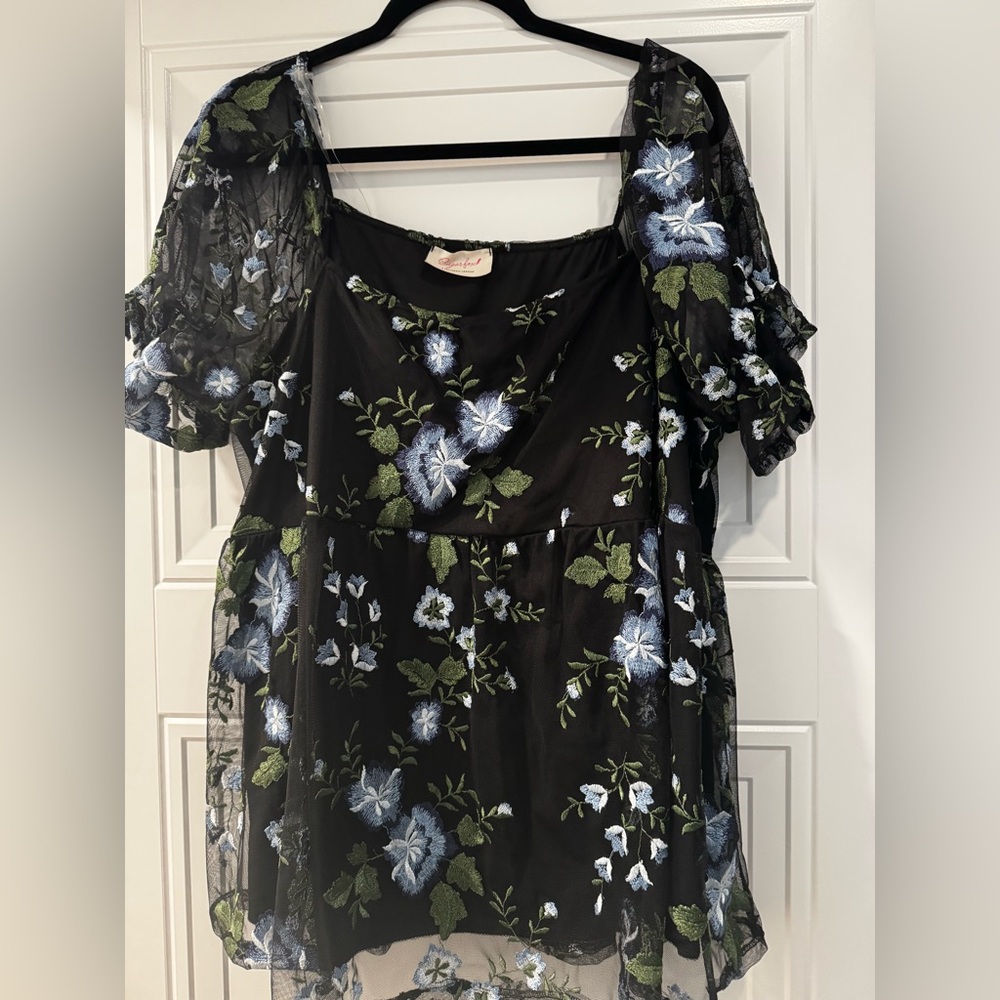 Beautiful floral lace top